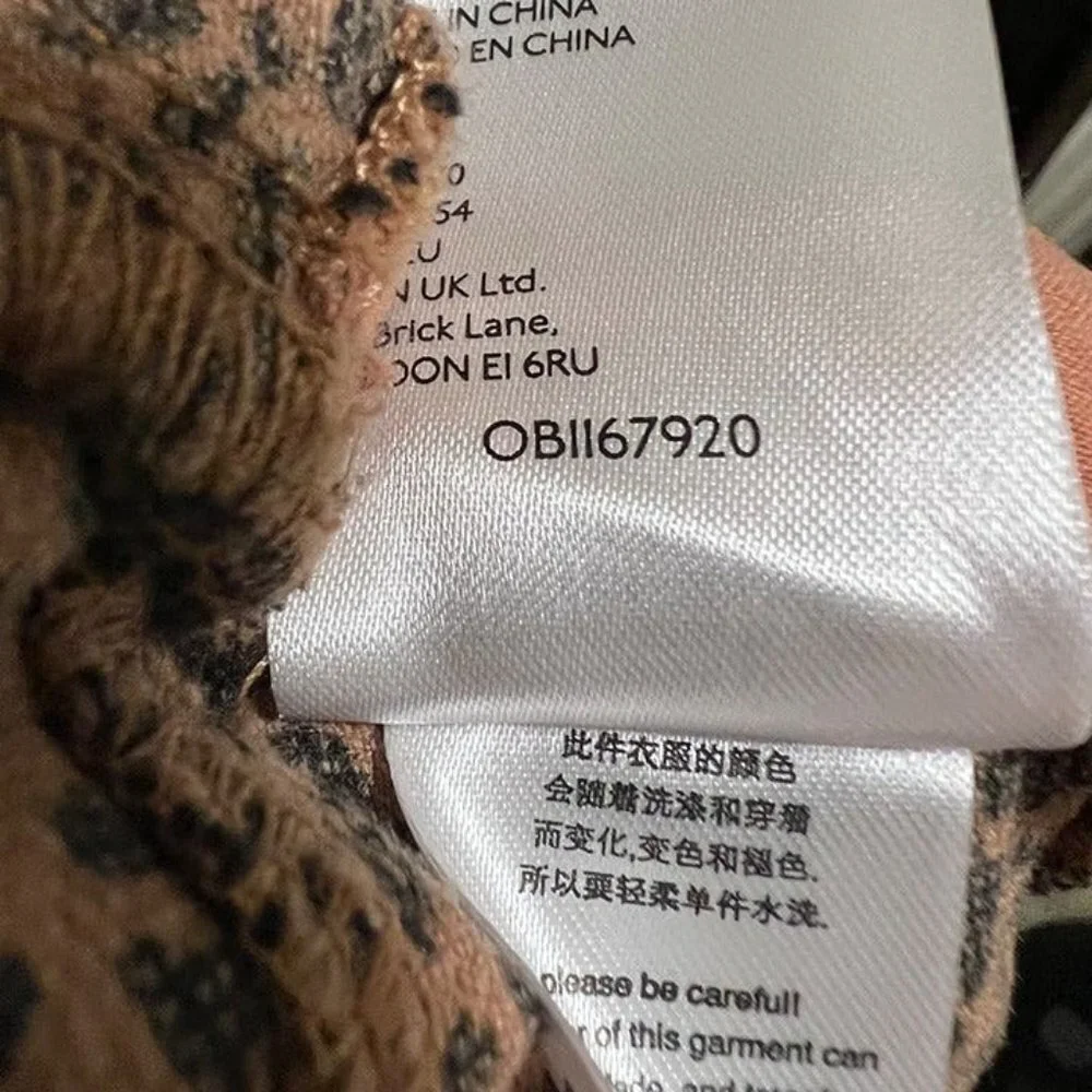 Anthropologie Kalea Leopard Print Corduroy Joggers Size Medium - Picture 10 of 11